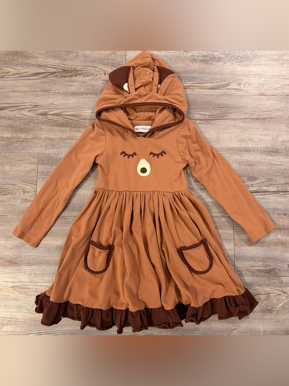 Only Little Once Hooded Woodland Character Dress - Size 5